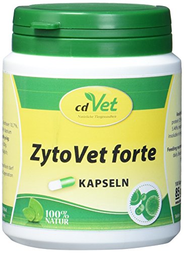 cdVet Naturprodukte ZytoVet forte 100 Kapseln - Hund, Katze - Ergänzungsfuttermittel - Unterstützung des Immunsystems - Autoimmunerkrankung - Zellstoffwechselprobleme - gesunde Zellen - Gesundheit - cdVet Naturprodukte ZytoVet forte 100 Kapseln - Hund, Katze - Ergänzungsfuttermittel - Unterstützung des Immunsystems - Autoimmunerkrankung - Zellstoffwechselprobleme - gesunde Zellen - Gesundheit - von cdVet