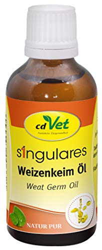 Singulares Weizenkeim-Öl 50ml - Kaltgepresst, 100% Natürlich, Vitamin E Reiches Öl Singulares Weizenkeim-Öl 50ml - Kaltgepresst, 100% Natürlich, Vitamin E Reiches Öl von cdVet