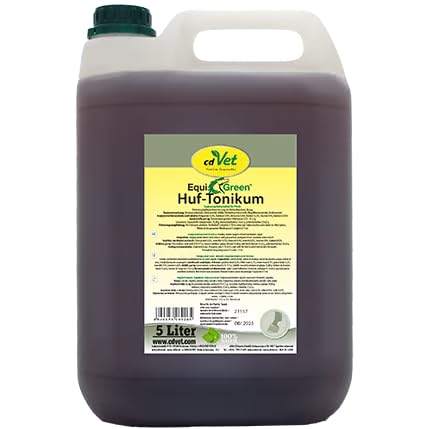 cdVet EquiGreen Huf-Tonikum 5 Liter | Ergänzungsfuttermittel für Pferde zur fütterungsbedingten Unterstützung des Hufstoffwechsels von cdVet