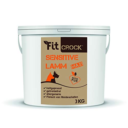 cdVet Fit-Crock Hundefutter trocken Sensitive Lamm Maxi 3 kg, getreidefrei cdVet Fit-Crock Hundefutter trocken Sensitive Lamm Maxi 3 kg, getreidefrei von cdVet