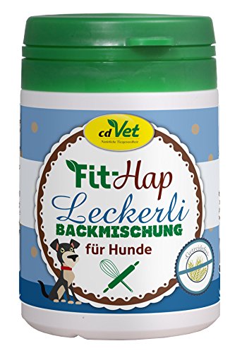 cdVet Naturprodukte Backmischung getreidefrei 90 g - Hund, Katze, Pferd - Ergänzungsfuttermittel - individuelle + gestaltbare + gesunde Leckerlis -einfache Herstellung - ohne chemische Zusatzstoffe - von cdVet