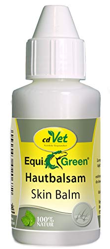 cdVet Naturprodukte EquiGreen Hautbalsam 100 ml - Natürliche Hautpflege für Pferde mit Mandelöl, Johanniskrautöl und Ringelblume von cdVet