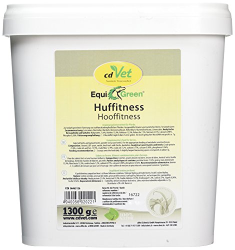 EquiGreen Huffitness 1,3kg – Natürliche Unterstützung für gesundes Hufwachstum mit Biotin & Kräutern EquiGreen Huffitness 1,3kg – Natürliche Unterstützung für gesundes Hufwachstum mit Biotin & Kräutern von cdVet