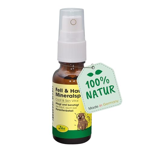 cdVet Naturprodukte Haut & Fell Mineralspray 20 ml - Natürliche Pflege für Hunde und Pferde mit ätherischen Ölen, beruhigt und pflegt von cdVet
