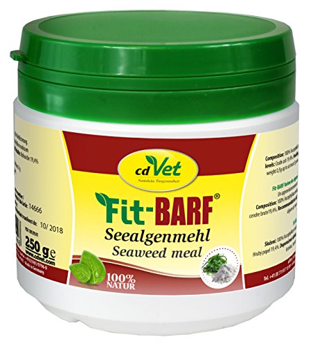 Fit-BARF Algenmehl für Hunde & Katzen, 250g - Natürliche Quelle für Mineralstoffe & Vitamine Fit-BARF Algenmehl für Hunde & Katzen, 250g - Natürliche Quelle für Mineralstoffe & Vitamine von cdVet