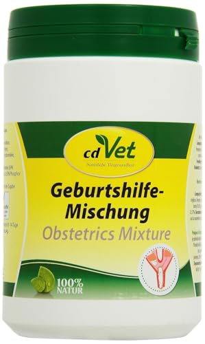 cdVet Naturprodukte Geburtshilfe-Mischung 400 g - Unterstützt Geburtsverlauf & Embryoentwicklung - Ergänzungsfuttermittel für Hunde, Katzen, Nager von cdVet