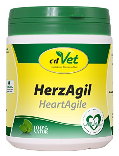 cdVet Naturprodukte HerzAgil 250 g - Hund, Katze, Heimtiere - Ergänzungsfuttermittel - Unterstützung der Herzfunktion - allgemeine Vitalitätsförderung - Unterstützung des Herz-Kreislaufsystems - von cdVet