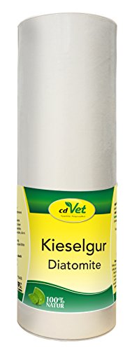 cdVet Naturprodukte Kieselgur 250 g - Hund, Katze, Vogel, Kleintiere - Trockenhilfsstoff - Feuchtigkeitsbindend - bindet Floh + Milbenkot - Stallhygiene - Stallklima - 100% Natur - Kieselalgen - von cdVet