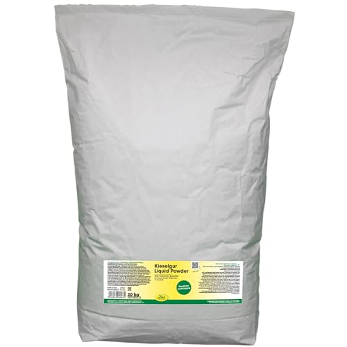 cdVet Kieselgur Liquid Powder 25 kg - Kieselalgen Puder zur Bindung von Feuchtigkeit Flohkot Milbenkot in Stall und Haushalt von cdVet
