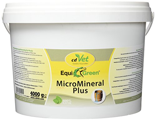 cdVet Naturprodukte MicroMineral plus Hund & Katze 4kg - extra Zink und Selen - Vitamin, Mineralstoff- und Spurenelementgeber - Magensäurebinder - Schadstoffebinder - Magen-Darm Regulation - von cdVet