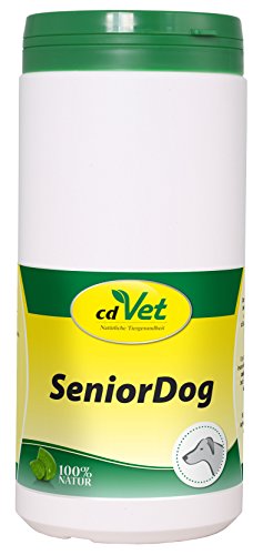 cdVet Naturprodukte SeniorDog 600 g - Hund - Ergänzungsfuttermittel - Defizite - Kräuter + Vitamine + Eisen - Lustlosigkeit - nach Krankheit + Operation - mangel an Agilität - bei älteren Tieren - von cdVet