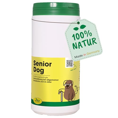 cdVet Naturprodukte Ergänzungsfuttermittel SeniorDog 600 g - Für ältere Hunde, natürliche Unterstützung mit Vitaminen und Eisen von cdVet
