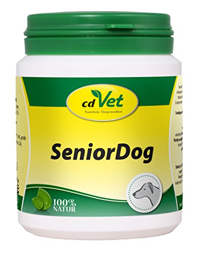 cdVet Naturprodukte SeniorDog 70 g - Hund - Ergänzungsfuttermittel - Defizite - Kräuter + Vitamine + Eisen - Lustlosigkeit - nach Krankheit + Operation - mangel an Agilität - bei älteren Tieren -, 297 von cdVet