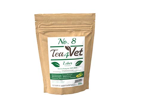 cdVet Naturprodukte Tea4Vet No 8 Leber 150 g - Hund - Teemischung - zur ernährungsbedingten Leberunterstützung - mit Mariendietel+Yamswurzel+Artischockenblättern - 100% Natur - von cdVet