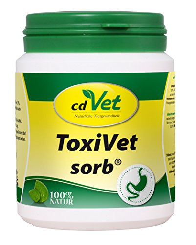 cdVet Naturprodukte ToxiVet sorb 150 g - Hund, Katze - Ergänzungsfuttermittel - Durchfall - Unterstützung der Organfunktion + Verdauungsorgane + Immunsystem - essentielle Aminosäure - Vitamine -, 478 von cdVet