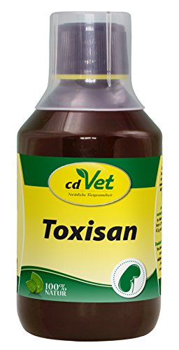 cdVet Naturprodukte Toxisan 250 ml - Hund, Katze - Ergänzungsfuttermittel - Unterstützung für Leber + Niere - Entgiftung - verbessert Haut + Haar - Voraussetzung für Stoffwechselvorgänge - von cdVet