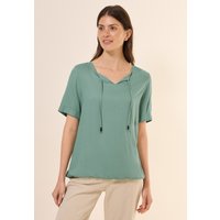 Cecil Kurzarmbluse mit Elastiksaum von cecil