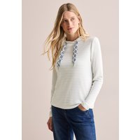 Cecil Langarmshirt mit Materialmix Cecil Langarmshirt mit Materialmix von cecil