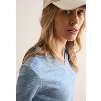 Cecil Langarmshirt, mit Rippstruktur, meliert von cecil