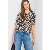 Cecil Rundhalsshirt mit Blumenprint von cecil