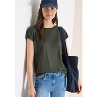 Cecil Rundhalsshirt mit Raffung von cecil