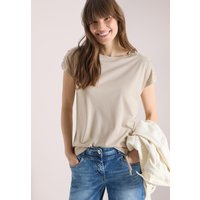 Cecil Rundhalsshirt mit Raffung von cecil