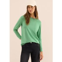 Cecil Strickpullover mit feinem Detail an der Schulter und Viskose-Anteil von cecil