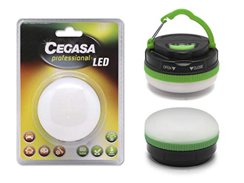CEGASA Camping-Taschenlampe, 5 LEDs, 30 lm, Schwarz, Standard von cegasa