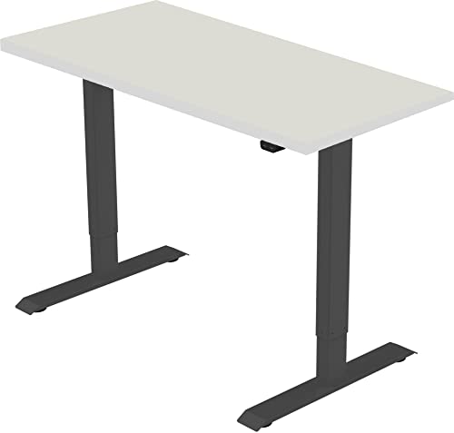 celexon elektrisch höhenverstellbarer Schreibtisch schwarz Eco eAdjust - stufenlos Verstellbarer Schreibtisch inkl. Tischplatte 150 x 75 cm - für eine ergonomische Höhenverstellung im Alltag von celexon