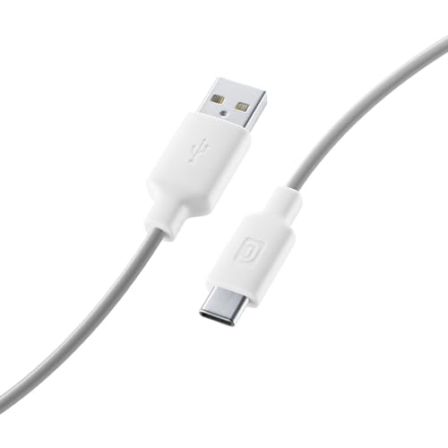 Cellular Line CELLULARLINE USB 2.0 Anschlusskabel [1x USB 2.0 Stecker A - 1x USB-C Stecker] 1.00 m Weiß von cellularline