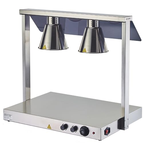 Unabhängige Wärmelampe, 2 Glühbirnen, 580 W, kommerzielles Essensbuffet aus Edelstahl, einstellbare Temperaturheizung, Infrarot-Heizung, Restaurant-Lebensmittelservice Unabhängige Wärmelampe, 2 Glühbirnen, 580 W, kommerzielles Essensbuffet aus Edelstahl, einstellbare Temperaturheizung, Infrarot-Heizung, Restaurant-Lebensmittelservice von cendbirut