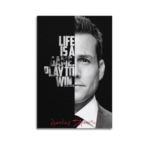 ceok Harvey Specter Filmposter Wandkunst Dekor Druck Bild Gemälde für Wohnzimmer Schlafzimmer Dekoration 20 x 30 cm ungerahmt von ceok