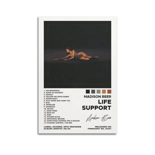 ceok Life Support Poster Madison Beer Limitiertes Poster, Wandkunst, Dekordruck, Bild, Gemälde für Wohnzimmer, Schlafzimmer, Dekoration, 30 x 45 cm, ungerahmt ceok Life Support Poster Madison Beer Limitiertes Poster, Wandkunst, Dekordruck, Bild, Gemälde für Wohnzimmer, Schlafzimmer, Dekoration, 30 x 45 cm, ungerahmt von ceok