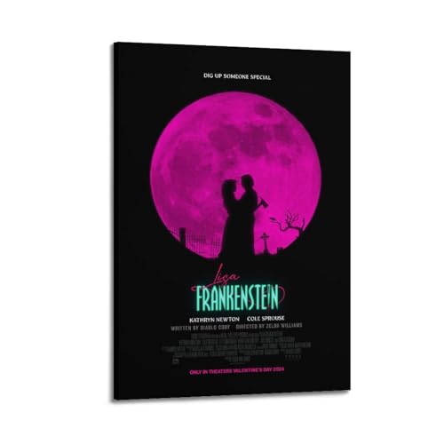 ceok Lisa Frankenstein Filmposter Wandkunst Dekor Druck Bild Gemälde für Wohnzimmer Schlafzimmer Dekoration 30 x 45 cm Rahmenstil von ceok