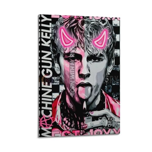 ceok Machine Gun Kelly Moive Poster, Wandkunst, Dekordruck, Bild, Gemälde für Wohnzimmer, Schlafzimmer, Dekoration, 60 x 90 cm, Rahmenstil ceok Machine Gun Kelly Moive Poster, Wandkunst, Dekordruck, Bild, Gemälde für Wohnzimmer, Schlafzimmer, Dekoration, 60 x 90 cm, Rahmenstil von ceok