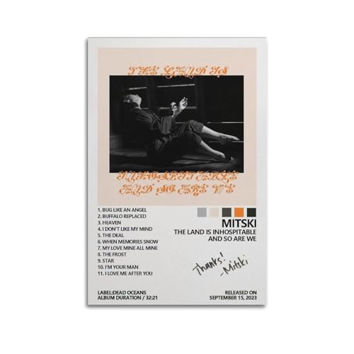ceok Mitski Poster The Land Is Inhospitable And So Are We New Musikalbum Cover Poster Wandkunst Dekor Druck Bild Gemälde für Wohnzimmer Schlafzimmer Dekoration 30 x 45 cm ungerahmt ceok Mitski Poster The Land Is Inhospitable And So Are We New Musikalbum Cover Poster Wandkunst Dekor Druck Bild Gemälde für Wohnzimmer Schlafzimmer Dekoration 30 x 45 cm ungerahmt von ceok