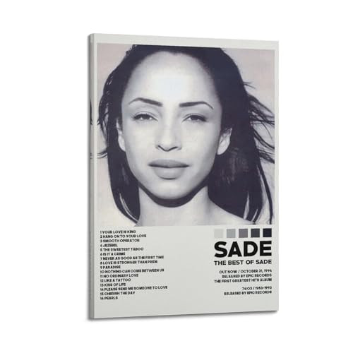 ceok Sade Poster The Best of Sade Filmposter Wandkunst Dekor Druck Bild Gemälde für Wohnzimmer Schlafzimmer Dekoration 40 x 60 cm Rahmenstil ceok Sade Poster The Best of Sade Filmposter Wandkunst Dekor Druck Bild Gemälde für Wohnzimmer Schlafzimmer Dekoration 40 x 60 cm Rahmenstil von ceok