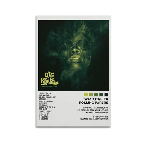 ceok Wiz Khalifa Poster Rolling Papers Moive Poster Wandkunst Dekor Druck Bild Gemälde für Wohnzimmer Schlafzimmer Dekoration 20 x 30 cm ungerahmt ceok Wiz Khalifa Poster Rolling Papers Moive Poster Wandkunst Dekor Druck Bild Gemälde für Wohnzimmer Schlafzimmer Dekoration 20 x 30 cm ungerahmt von ceok