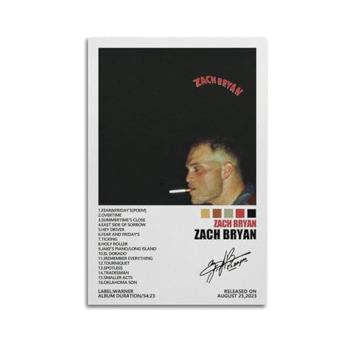 ceok Zach Bryan Poster Zach Bryan Album Cover Poster Wandkunst Dekor Druck Bild Gemälde für Wohnzimmer Schlafzimmer Dekoration 50 x 75 cm Unrahmen-Stil ceok Zach Bryan Poster Zach Bryan Album Cover Poster Wandkunst Dekor Druck Bild Gemälde für Wohnzimmer Schlafzimmer Dekoration 50 x 75 cm Unrahmen-Stil von ceok