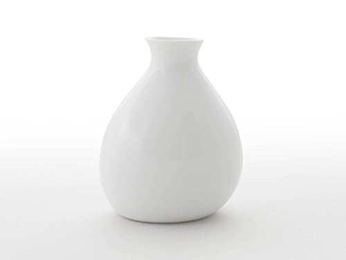 Original japanische Sake-Karaffe Yuuki, ca. 400 ml. Feinstes Porzellan, traditionelle Handarbeit, echte Unikate. Weiß, edle Transparenz, Design-Auszeichnungen, spülmaschinenfest von ceramic japan