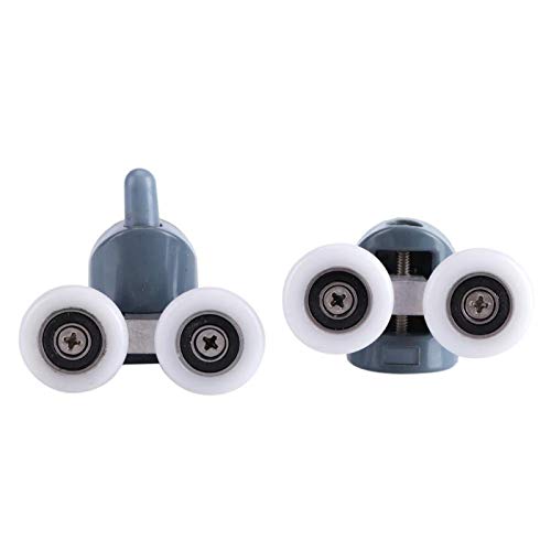 Teile der Schiebeduschtür, Ersatzteile der Duschtür, 8PCS Glatte, geräuscharme Schiebetüren für Badewannen Duschabtrennungen Duschkabinen Dampfkabinenabdeckungen(Double wheel) von GZD