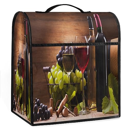 Kitchen Aid Mixer Cover Wine Grapes Printed Stand Mixer Cover Compatible With 5-8 Quart Tilt Head Washable Coffee Maker Dust Covers Durable Foldable Kitchen Aid Mixer Accessories von cfpolar