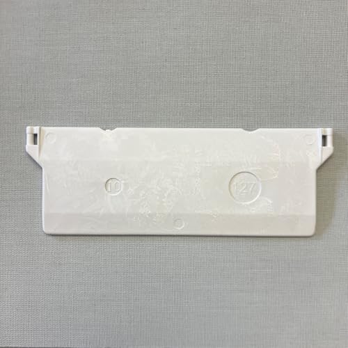 cg-sonnenschutz 20 Stück Beschwerungsplatten Breite 127 mm Gewichte für Vertikaljalousie Lamellen Vorhang Vorhang-Lamellen 127 mm weiß aus Kunststoff von cg-sonnenschutz