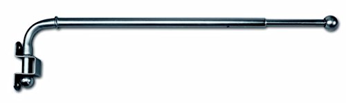 CG-Sonnenschutz Gardinenstange schwenkbar Vario Vorhangstange in 3 Farben 30-50cm oder 60-110cm (30-50 cm, nickel) von CG-Sonnenschutz