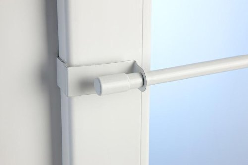 cg-sonnenschutz Klemmstange Easy Fix 2 Größen 2 Farben ausziehbar ohne Bohren Vitrage zum Klemmen Klemmstange 45-75cm weiß von cg-sonnenschutz