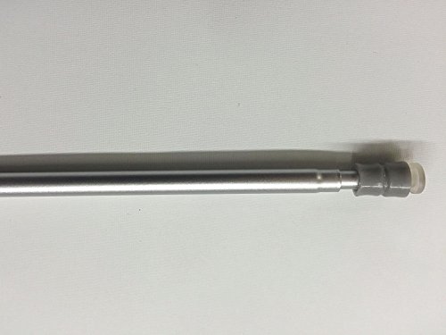 cg-sonnenschutz Klemmstange Flex mit Saugknopf Fenster Gardinen Vitragen (60-90 cm, silber) von cg-sonnenschutz
