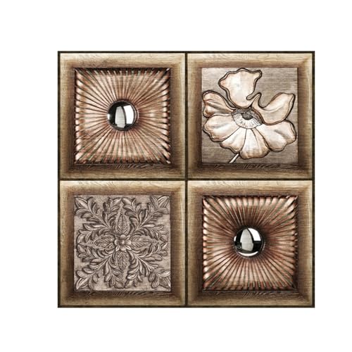10 Stück 3D Wandpaneele 4 mm Wandverkleidung Selbstklebend Tapeten Steinoptik 30x30cm Wasserdicht Wandtapete,dekorative Wand in Holzoptik for Wohnzimmer, Schlafzimmer, Küche (535) von champracer