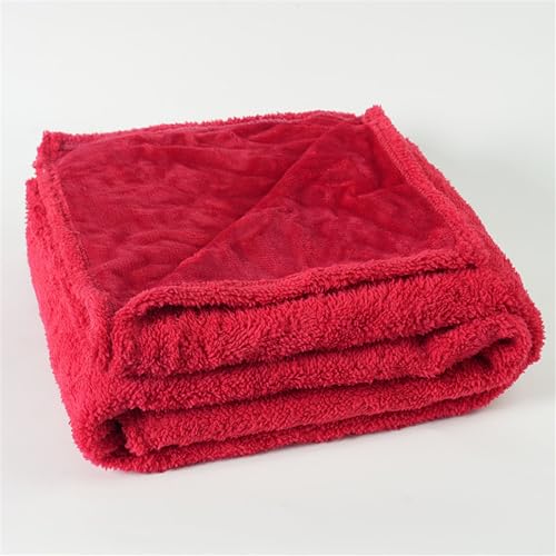 champracer Boonger Blanket Waterproof, Lovers Blanket Waterproof, Double-Sided Fluffy Soft Cozy Waterproof Blanket, Soft Plush Reversible Blanket Washable, Geeignet für Betten, Sofas (Rot,145x165 cm) von champracer