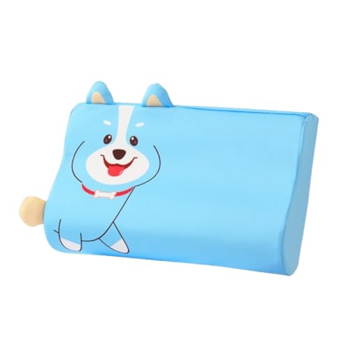 champracer Schlummerkids Kissen Original,Kinderkissen für Besserenund Gesünderen, Calmly Ergonomisch, Kawaii Tiere Kissen, Atmungsaktiv und Hautfreundlich （Mit Kopfkissenbezug） (Hund,50 * 30 cm) von champracer