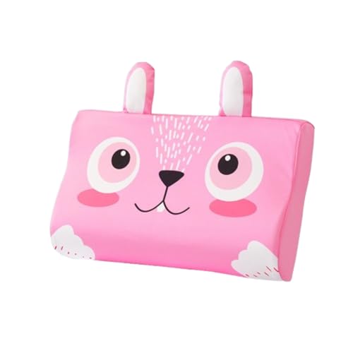 champracer Schlummerkids Kissen Original,Kinderkissen für Besserenund Gesünderen, Calmly Ergonomisch, Kawaii Tiere Kissen, Atmungsaktiv und Hautfreundlich （Mit Kopfkissenbezug） (Kaninchen,50 * 30 cm) von champracer